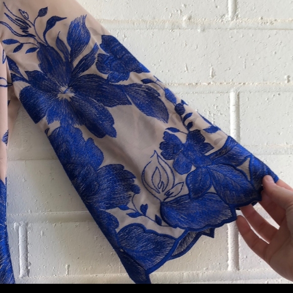 Dress The Population Paige Embroidered Dress - Cobalt blue - Picture 4 of 7